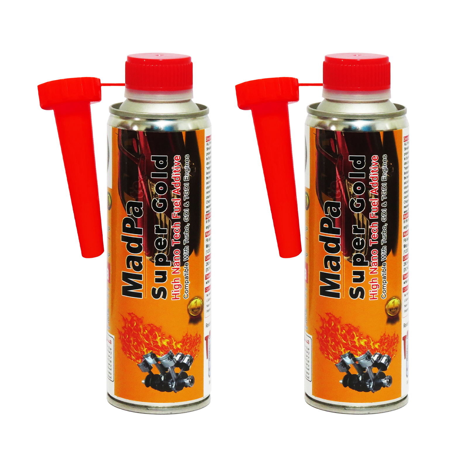 مکمل سوخت گروه مدپا مدل سوپر گلد پرو حجم 280 میلی لیتر 2 عددی