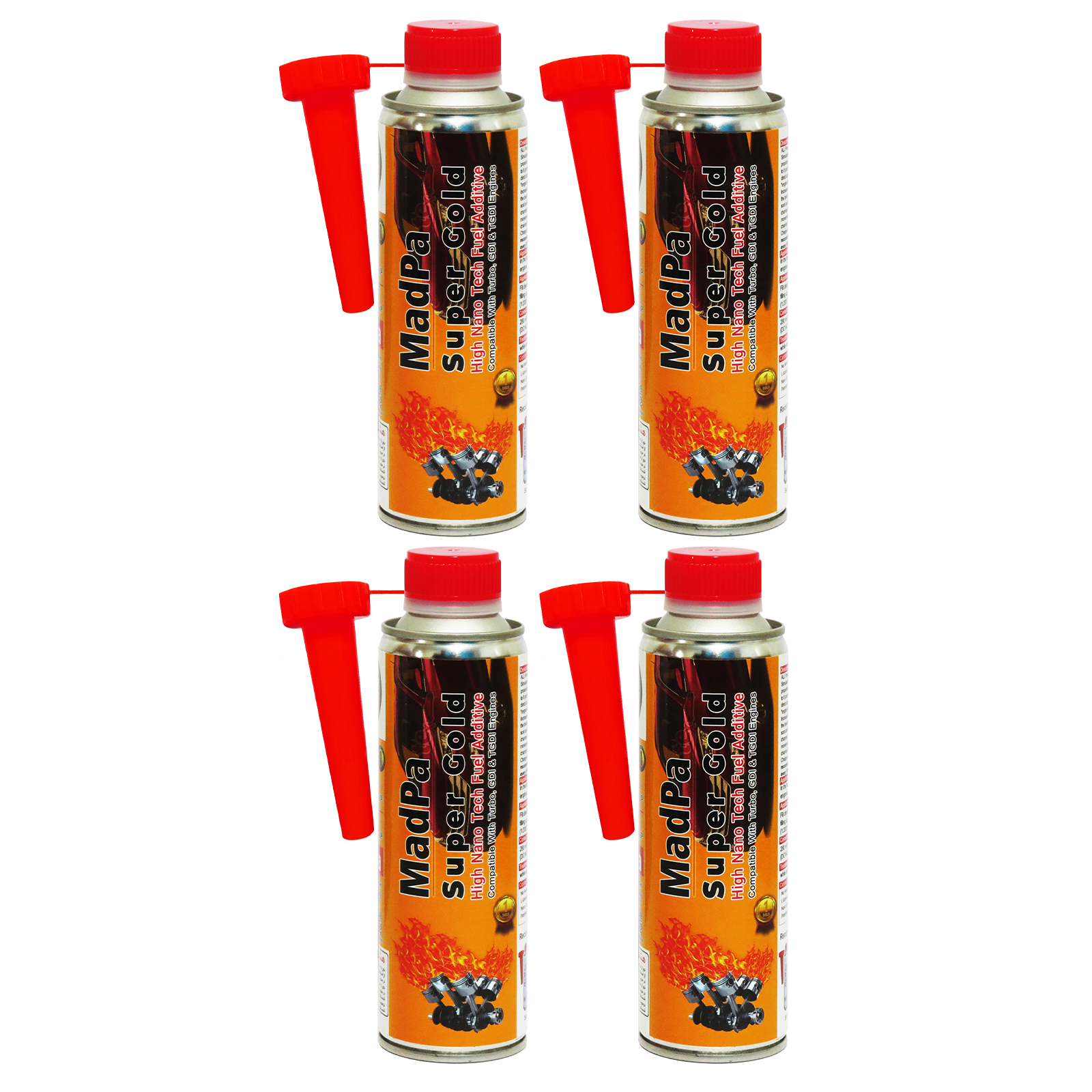 مکمل سوخت گروه مدپا مدل سوپر گلد پرو حجم 280 میلی لیتر 4 عددی
