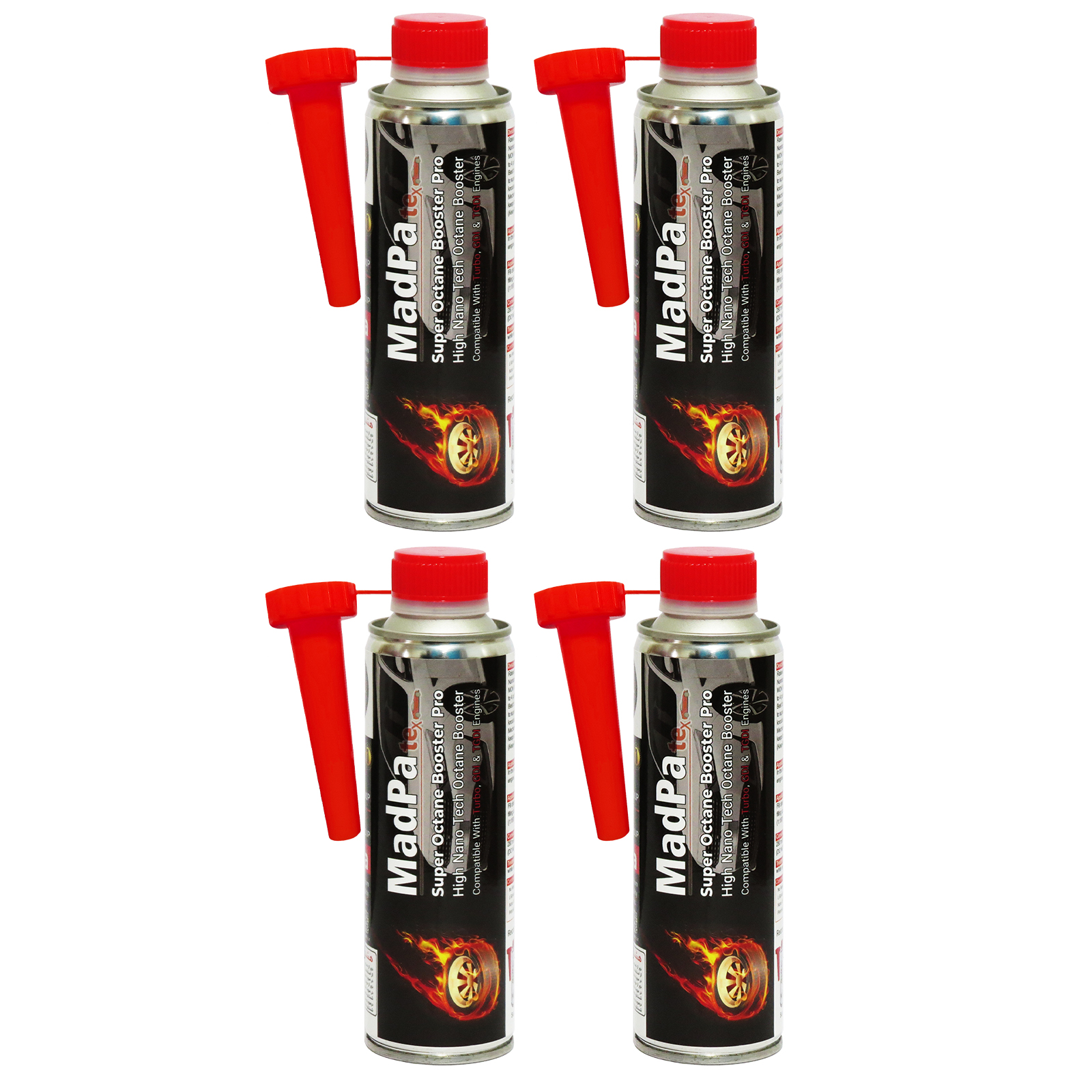 مکمل سوخت گروه مدپا مدل سوپر اکتان بوستر 280 میلی لیتر بسته 4 عددی