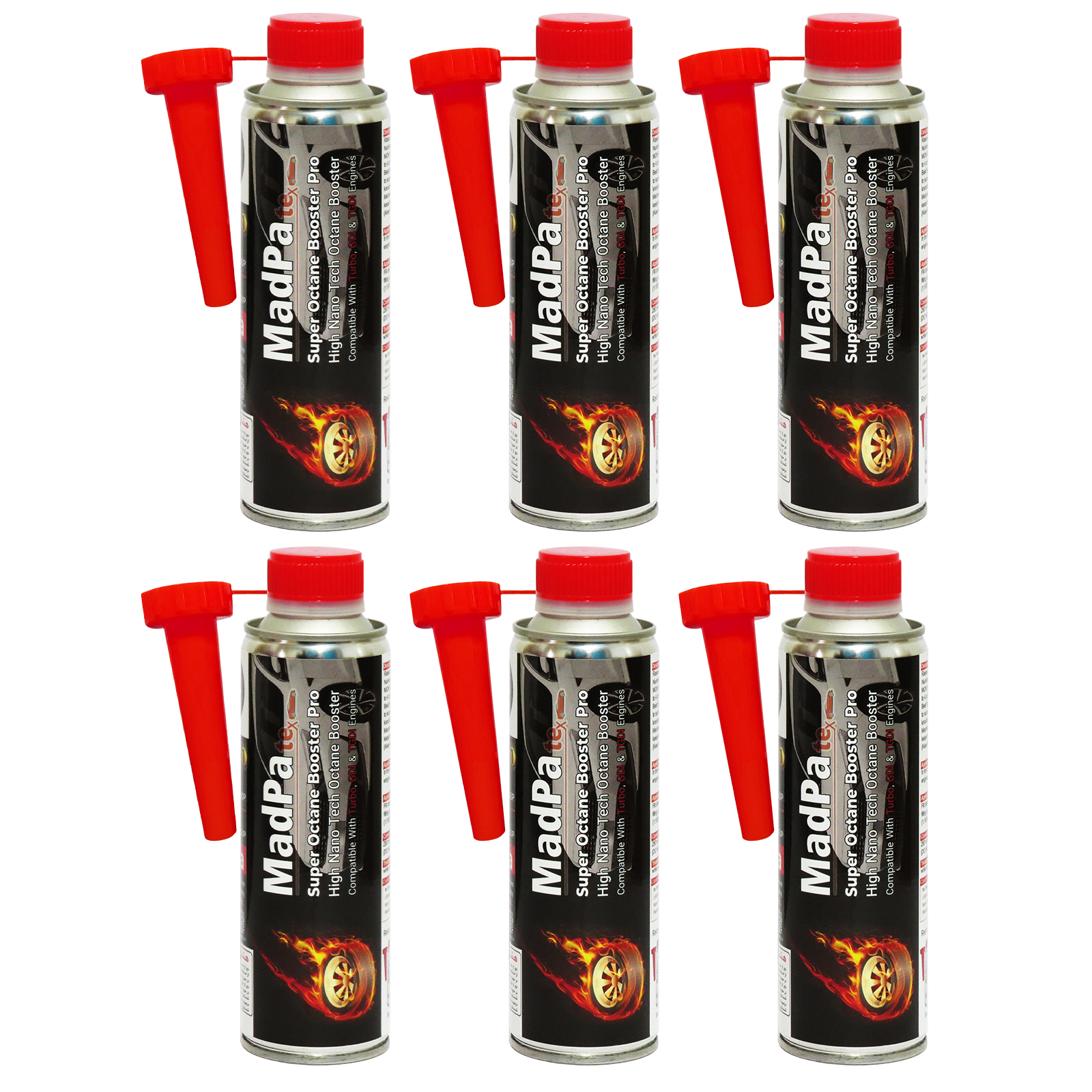 مکمل سوخت گروه مدپا مدل سوپر اکتان بوستر 280 میلی لیتر بسته 6 عددی